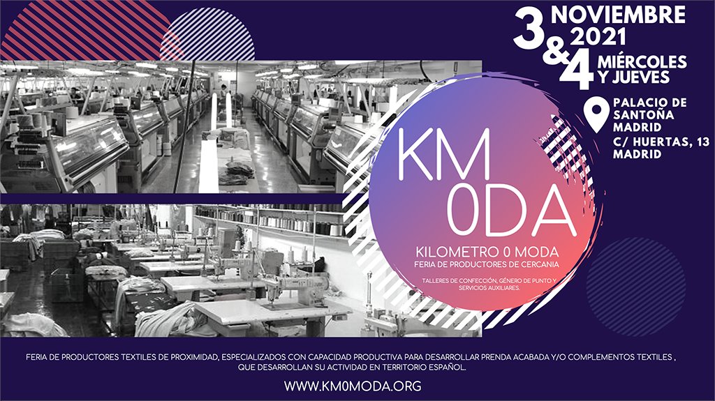Si buscas productos textiles de #proximidad, los días 3 y 4 de noviembre tienes una cita en #KM0Moda. La feria visualizará a los productores textiles de cercanía y a empresas de servicios auxiliares, reuniendo a productores textiles locales con marcas. #sostenibilidad #moda