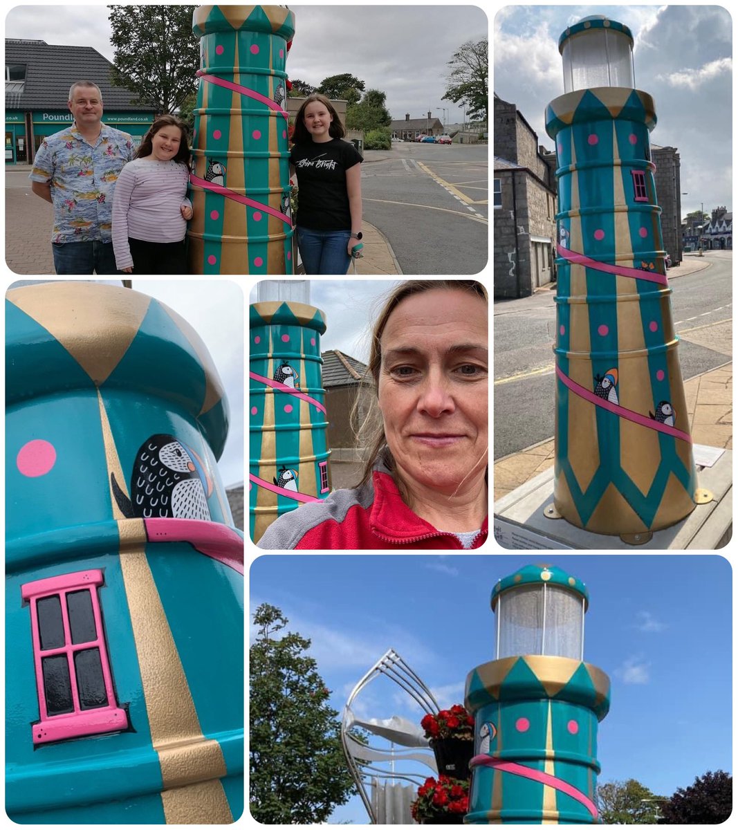 WhimSicALLusH's tweet photo. It’s the first day of @lightthenorth farewell event & Monday our sculptures go to auction. It’s always nerve wracking when artwork goes to auction. I wonder who’ll buy my ‘Puffin Playground’? I hope it raises lots of funds for @CLANnow
#lightthenorth #lighthousetrail @wildinart https://t.co/cjh53vE5BE