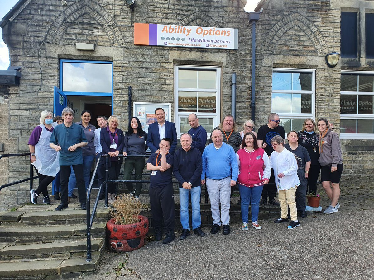 JasonMcCartney's tweet image. Lovely recent visit to @AbilityOptions in Wooldale a fab day centre for local adults with learning disabilities - thank you for the cake!