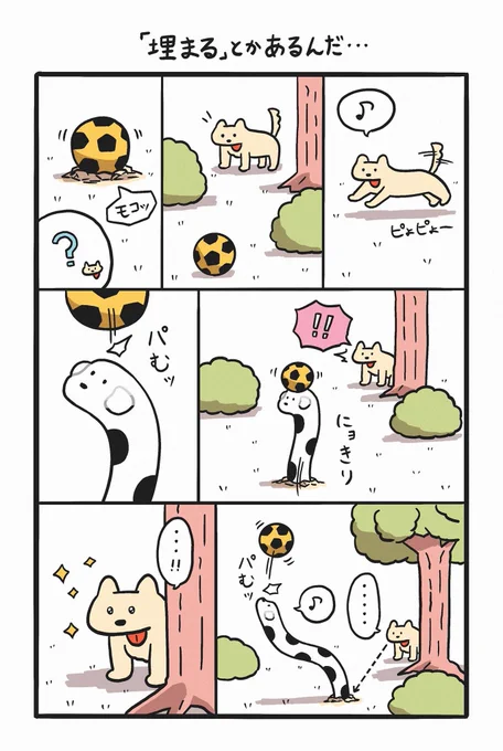 犬界では今「下半身埋まり」がブームになりつつある(1/2) #無意味たち 
