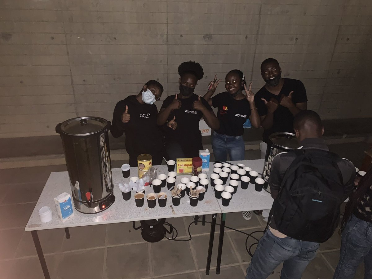 unamsrcofficial's tweet photo. As part of our Exam Support drive, last night the UNAM SRC provided free coffee, tea and hot chocolate to students studying on campus. The team was stationed at the Study Centre. βοΈ π#UsWeAreGoingToPass #WeMustGraduate βπΎ https://t.co/Y7KKCpFcrM