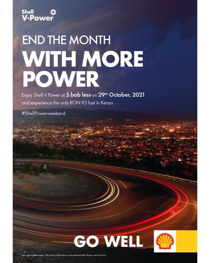 TujengeKenya's tweet photo. #ShellPowerWeekend
Today only, @shell is offering you 5 bob less on Shell V Power! V-Power is boosted with 3X more new friction reducing molecules to help protect your engine 🤩
For your next destination, let @shell power you along the way!
#ShellVPower #MorePower #ShellFuelSave https://t.co/D9x7XA9HaQ