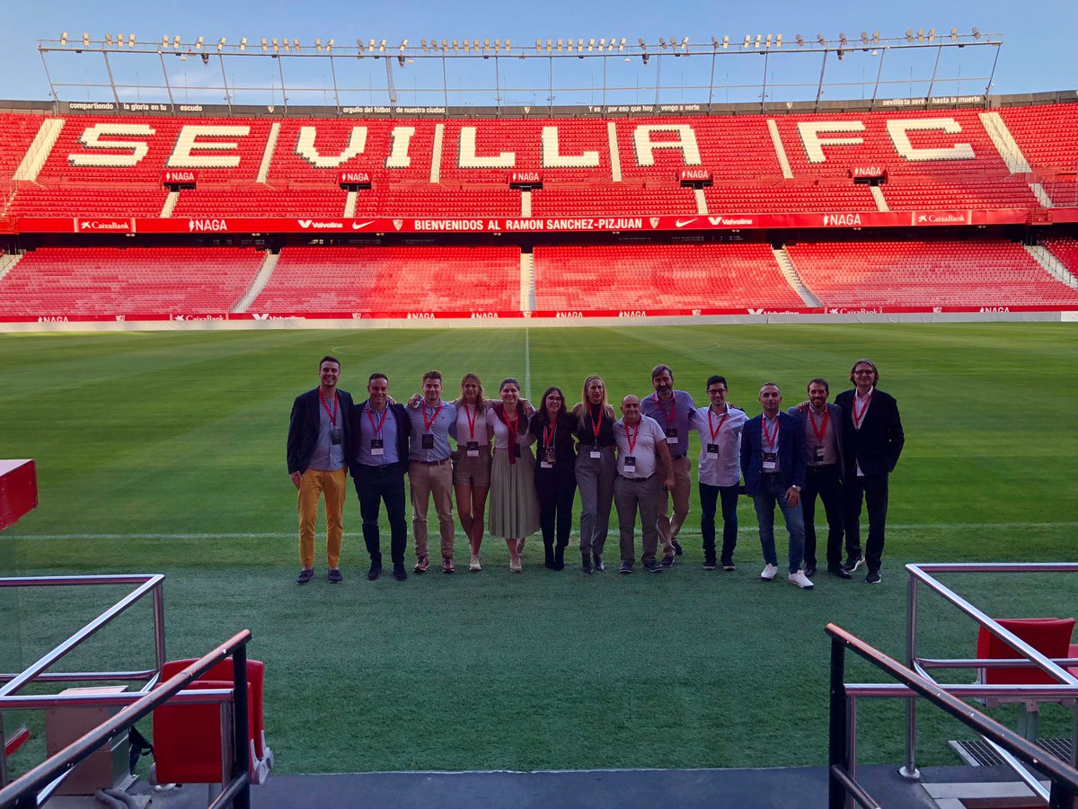 garagErasmus's tweet photo. Yesterday #EYVOL had its last partners meeting at the Press Room at the Ramón Sánchez-Pizjuán Stadium of Sevilla FC ⚽️.
Partners overviewed the working packages and explored how the future explotation and sustainability of the project. https://t.co/MOIk8pay75