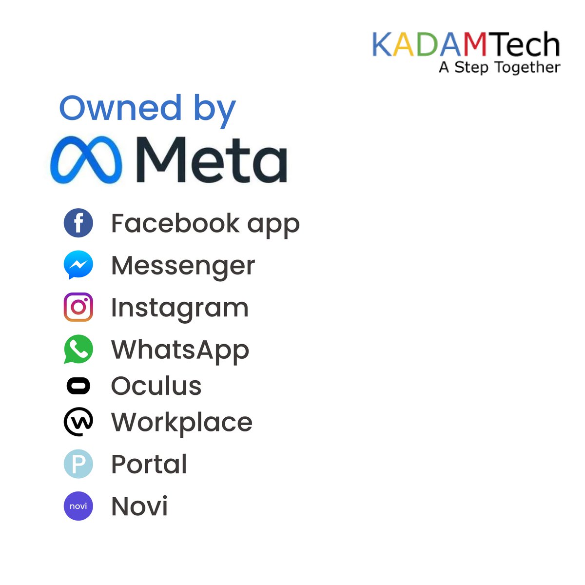 KadamTech1's tweet photo. Ekdum se naam badal diya, logo badal diya!🙃😂🙃...

Facebook is changing its name to Meta.

Swipe left to know about the products that will be owned by Meta verse.

#facebook #facebookmeta #facebookmetaverse #memes #memesdaily #KadamTech #asteptogether #moment #momentmarketing https://t.co/NPhkj3Ga7n