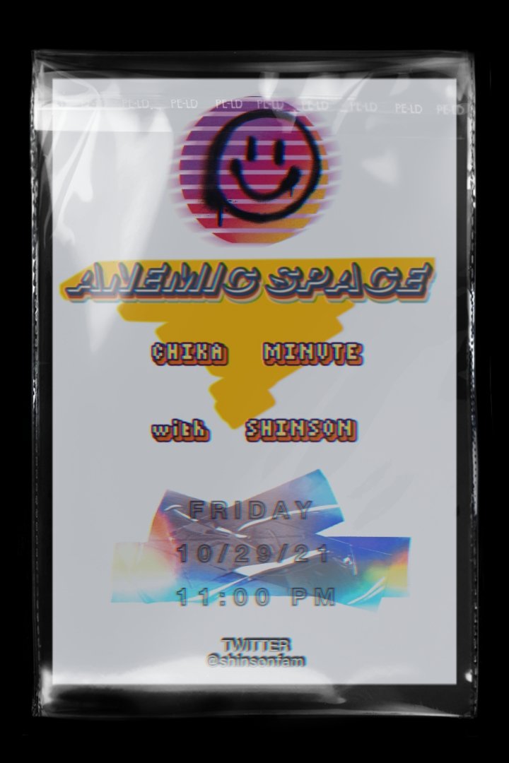 shinsonfam's tweet photo. TONIGHT! 👀 #AnemicSpace #SHINSON https://t.co/chsnbZxtUQ