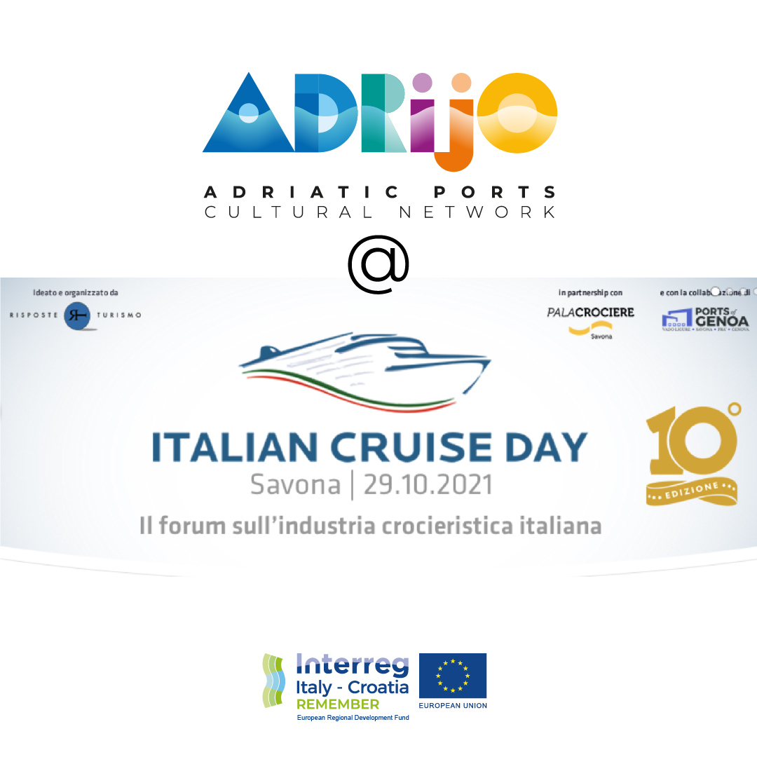 Adrijoroutes's tweet photo. We, ADRIJO - Adriatic Ports Cultural Network, are happy to announce that we will be present with our desk at the Italian Cruise day to be held in Savona on 29 October 2021, to promote the cultural heritage of Italian and Croatian ports!
#RememberProject #Adrijo https://t.co/hnfdNwraBc