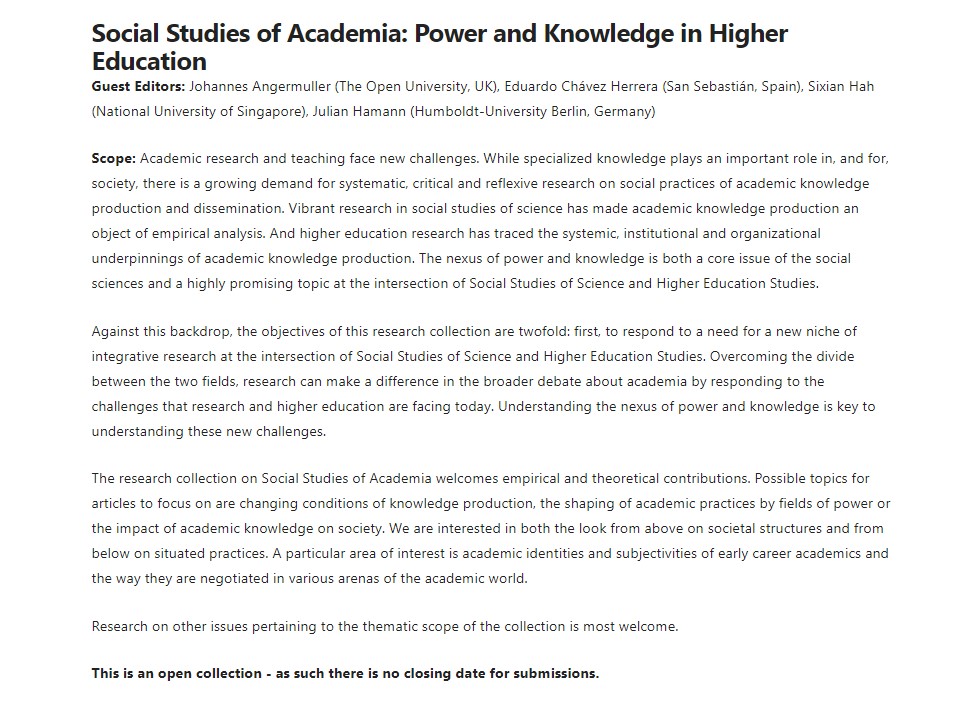 jo_hsx's tweet photo. PalgraveComms CfP @Earlycareeracademics-How are your identities impacted by changes in the higher education landscape e.g. increasing trend of marketisation, rising job precarity, the rise in measurement mechanisms to evaluate research and researchers? https://t.co/G2nblwP4Wf https://t.co/tcXMB5bRmu