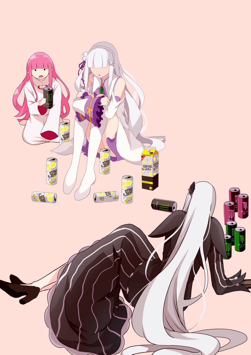 エミリア(リゼロ) 「魔 女 の お 茶 会 」|ヤセハッタギのイラスト