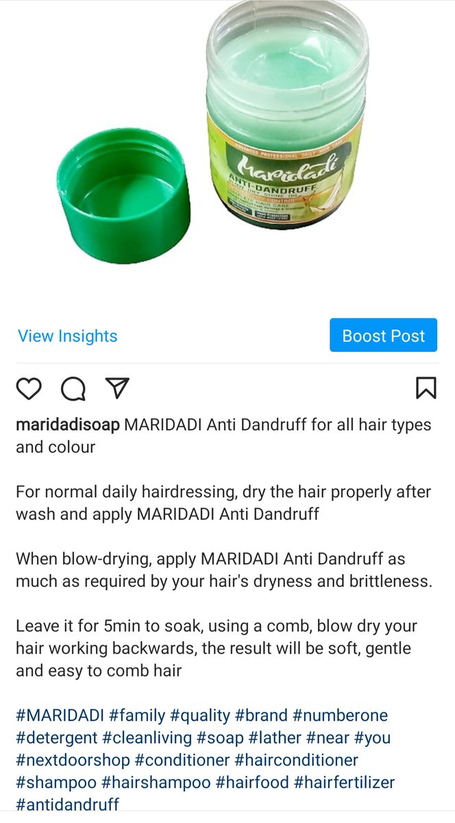 MaridadiSoap's tweet photo. MARIDADI Anti dandruff 
#MARIDADI #family #quality #brand #numberone #detergent #cleanliving #soap #lather #near #you #nextdoorshop #conditioner #hairconditioner #shampoo #hairshampoo #hairfood #hairfertilizer #antidandruff https://t.co/z5QdoP0UOz