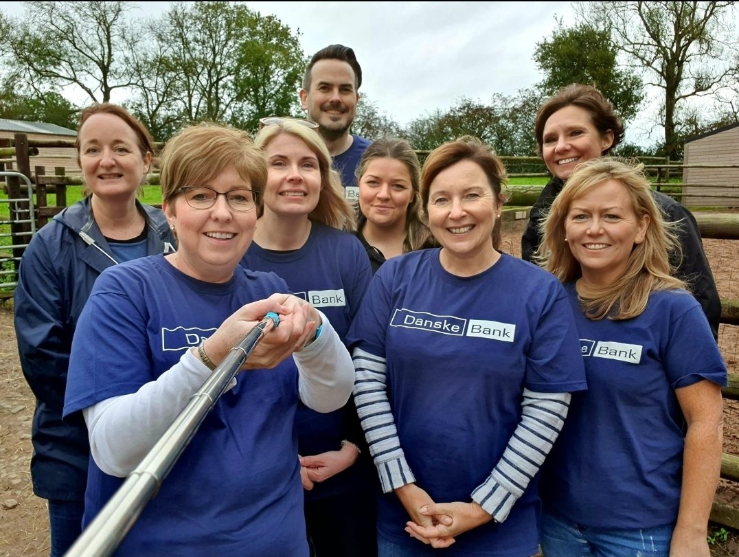 KevinHeavern's tweet photo. Throw back to 2 weeks ago when the Comms &amp; Marketing team mucked in (literally) for the day @CrosskennanLane. Definitely feel we made a difference and got a good workout too - bonus! They always need help &amp; donations  folks, so consider them for your next volunteering day! 🐈🐕🐎 https://t.co/IIj7M02aI7