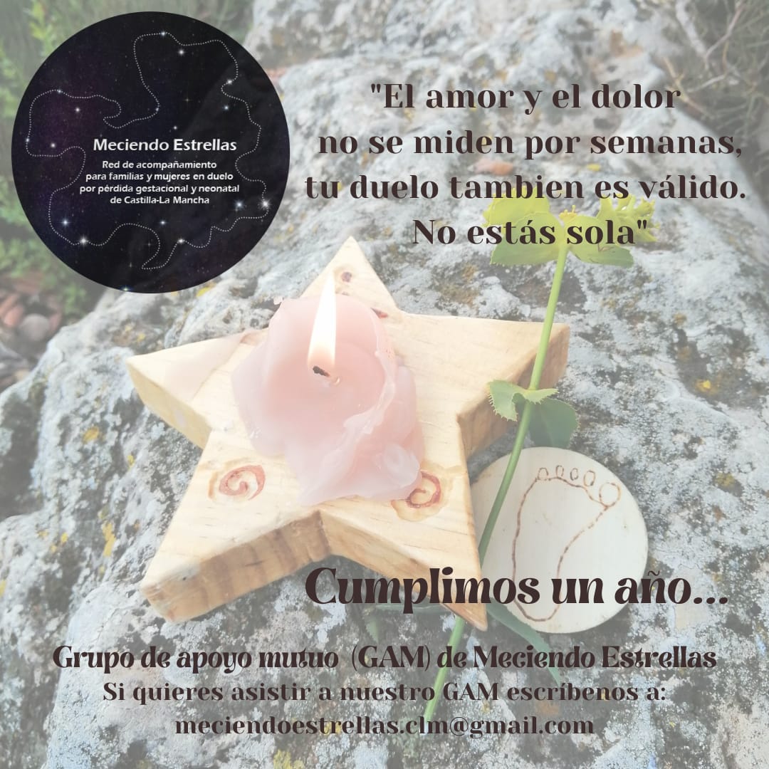 Mec_Est_CLM's tweet photo. Hoy hace un año hicimos nuestra presentación virtual en las II Jornadas sobre la muerte gestacional y neonatal de Castilla-La Mancha (https://t.co/eIo3O4aDtJ).

Seguimos acompañando a familias y profesionales, generando recursos y tejiendo red (⭐️❤️)

#DueloPerinatal
#28deoctubre https://t.co/Cb9IAX7vC1
