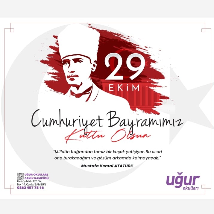 UOCanik's tweet photo. 29 Ekim Cumhuriyet Bayramımız Kutlu Olsun.🇹🇷🇹🇷🇹🇷🇹🇷
#İlelebetCumhuriyet
#29EkimCumhuriyetBayramı https://t.co/oheluYWWM0