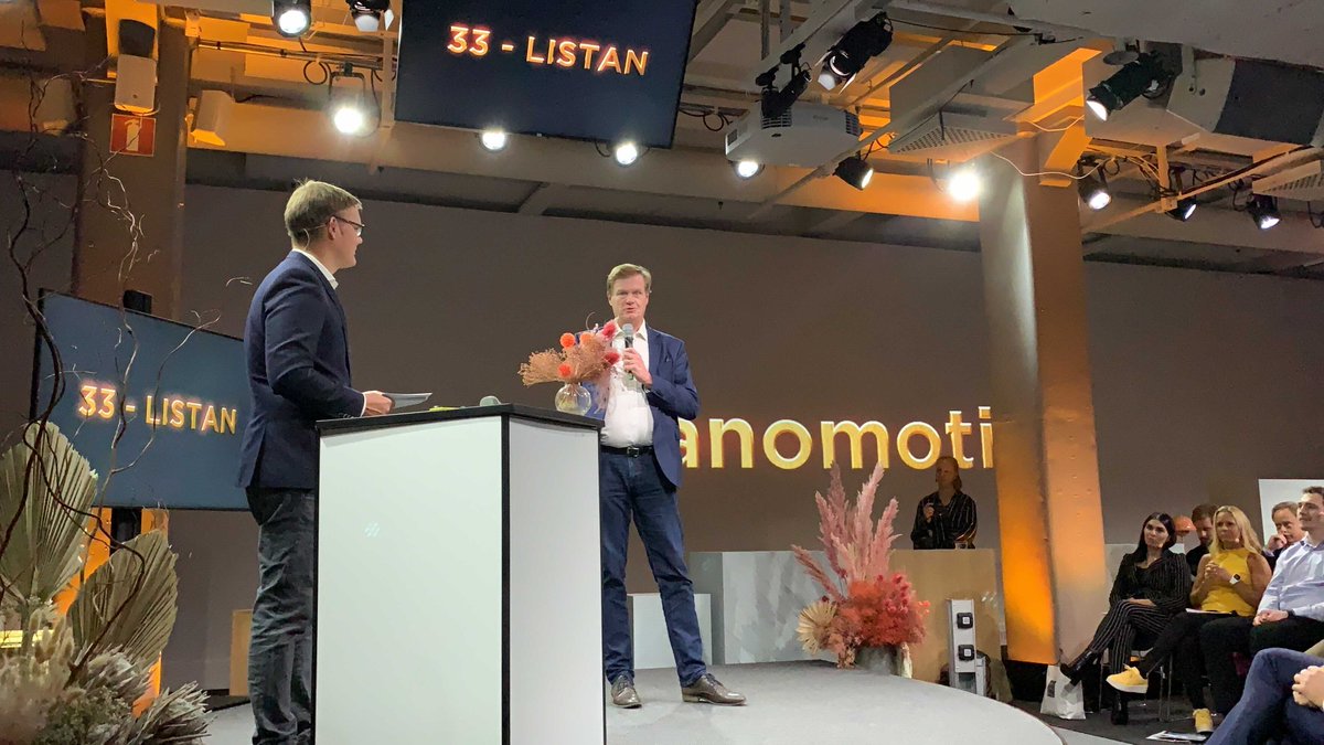 ManoMotion's tweet image. Yesterday at Fotografiska Stockholm we received the prestigious @33_listan  award by the Swedish magazine  @nyteknik  
#handtracking #newtechnology #manufacturingtechnology #manufacturers #teknik #innovation #vr #augmentedreality #startup #technology #33listan #research