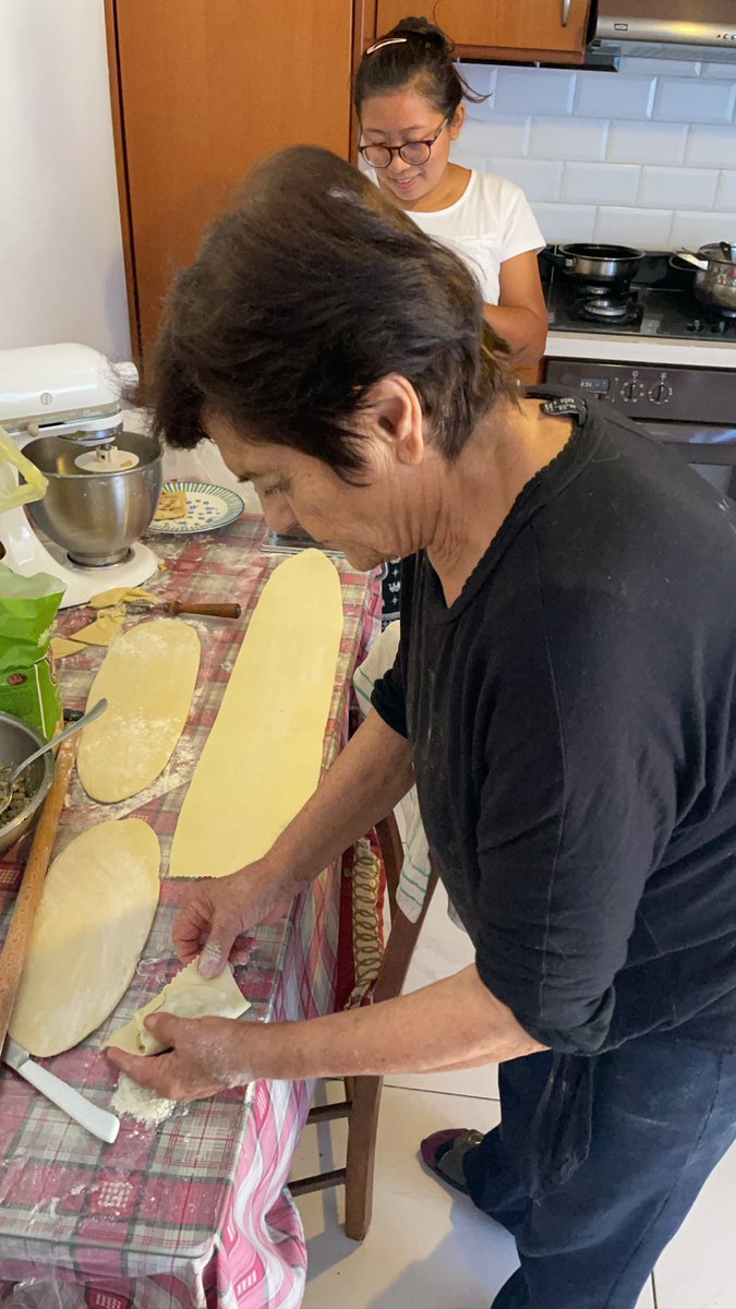 naso26's tweet photo. Mum making bourekkia! https://t.co/yK9b63IFUr