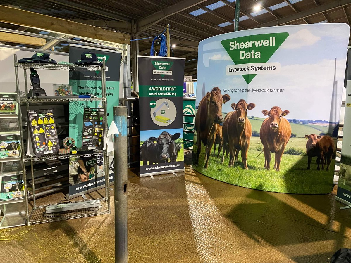 Shearwell's tweet photo. @liz_speller &amp; James are set up &amp; ready for the Agri Expo, stand number 50. Have a great day all #AgriExpo #Carlisle #ShearwellTeam @HHFarmstock https://t.co/MGCMbUtkhd
