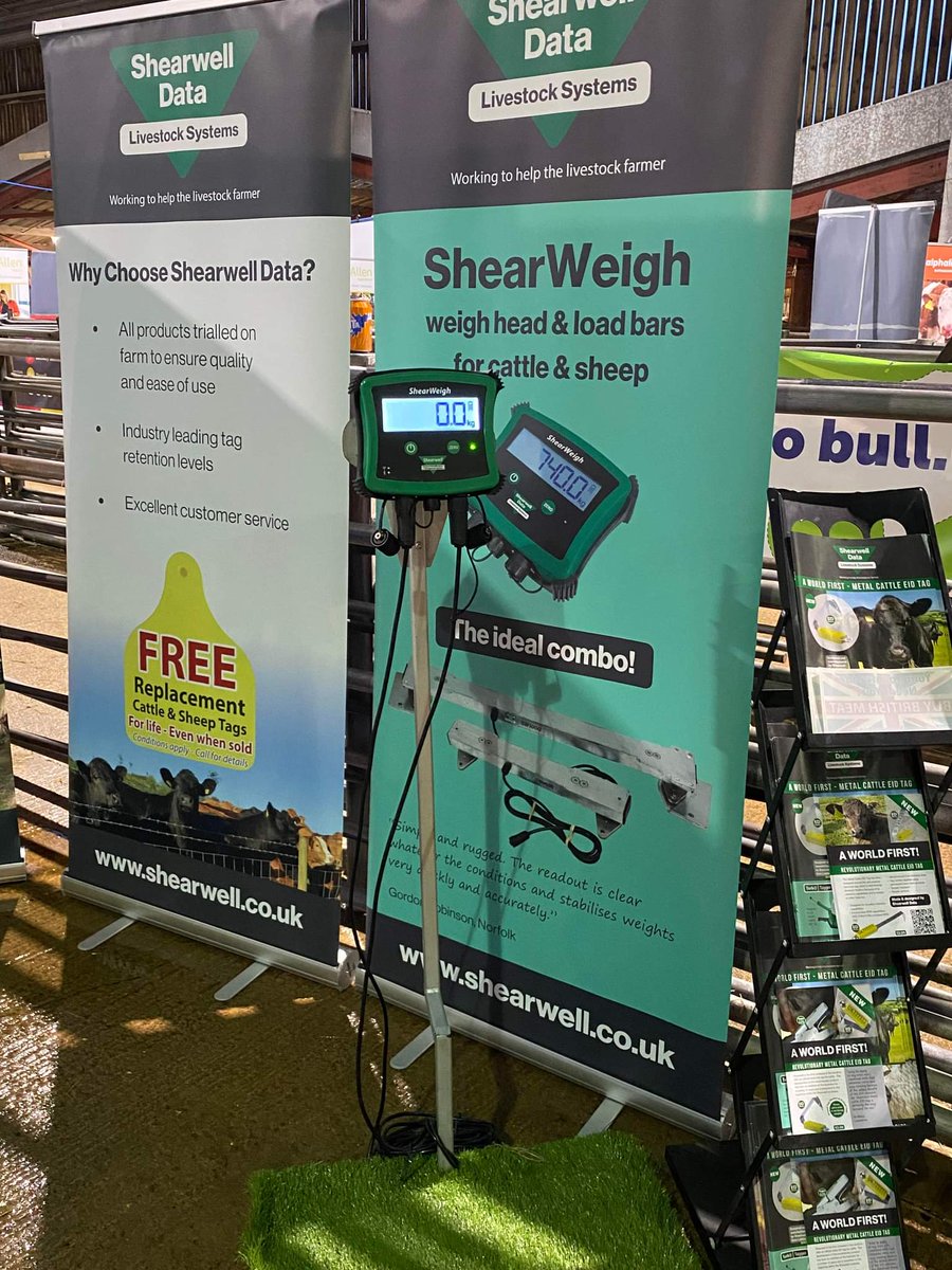 Shearwell's tweet photo. @liz_speller &amp; James are set up &amp; ready for the Agri Expo, stand number 50. Have a great day all #AgriExpo #Carlisle #ShearwellTeam @HHFarmstock https://t.co/MGCMbUtkhd