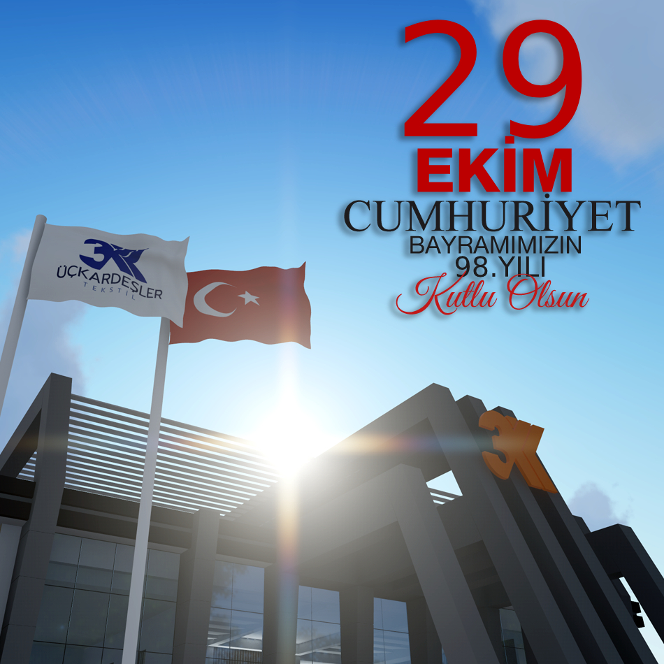 Cumhuriyetimizin kuruluşunun 98. yıl dönümü olan bu anlamlı ve özel günde tüm çalışma arkadaşlarımızın ve aziz Türk Milleti'nin Cumhuriyet Bayramı'nı kutluyoruz.