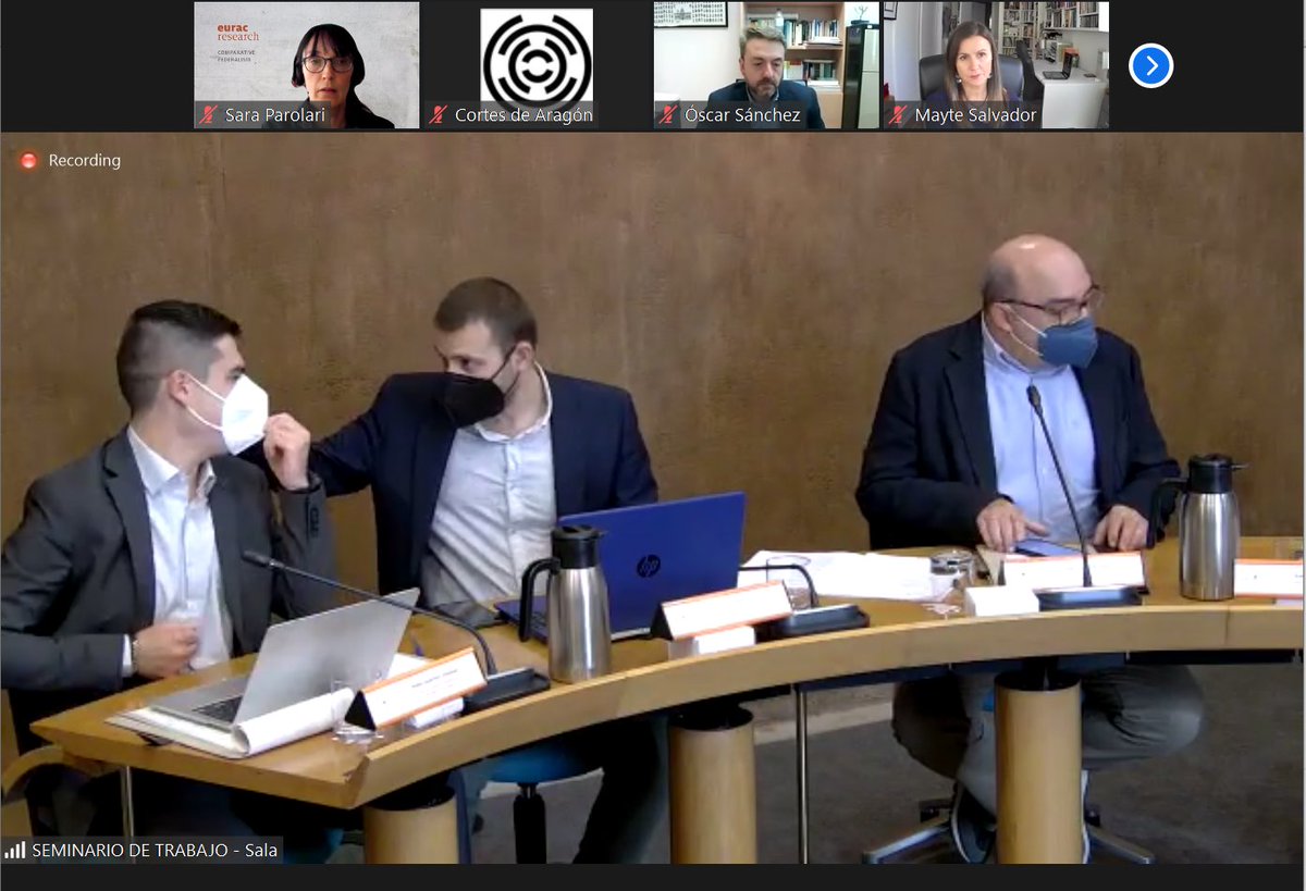 EuracFederalism's tweet photo. 🇪🇸Our senior researcher Sara #Parolari was invited to the workshop “Parlamento y calidad democrátiva en la era post-Covid” by the @Fundacion_MGA and she talked about the "Calidad democrática y pandemia: 🇮🇹Italia". https://t.co/qJXMwBbPcA