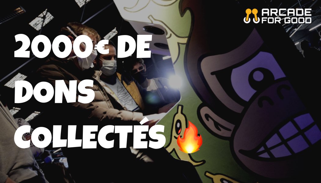 arcade_for_good's tweet photo. Qui peut sous-estimer l’impact positif des jeux vidéo après ça ?
2000€, c’est le montant de dons collectés sur les #ArcadeForGood au @PFF_NFT.
Seulement sur DEUX machines, dans un UN seul lieu en France, en l’espace d’UN mois.
Donnez votre réaction avec un emoji 🕹😄 https://t.co/Vdira8uI4Y