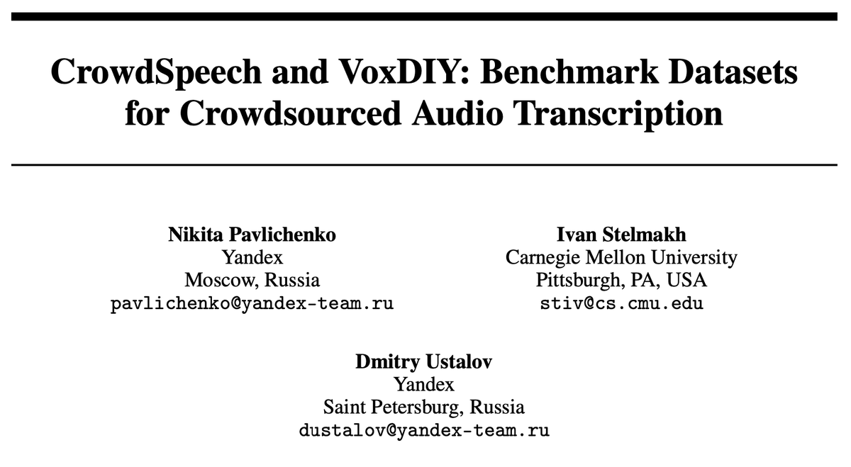 nv_pavlichenko's tweet photo. I'm excited to share my first paper accepted to NeurIPS @NeurIPSConf. This work was a culmination of the long path we did at @TolokaAI of improving crowdsourced text aggregation.

Reach us at NeurIPS or check out our paper at arXiv: https://t.co/6gF6uYvdkz

1/N https://t.co/oq7rQw7Qci