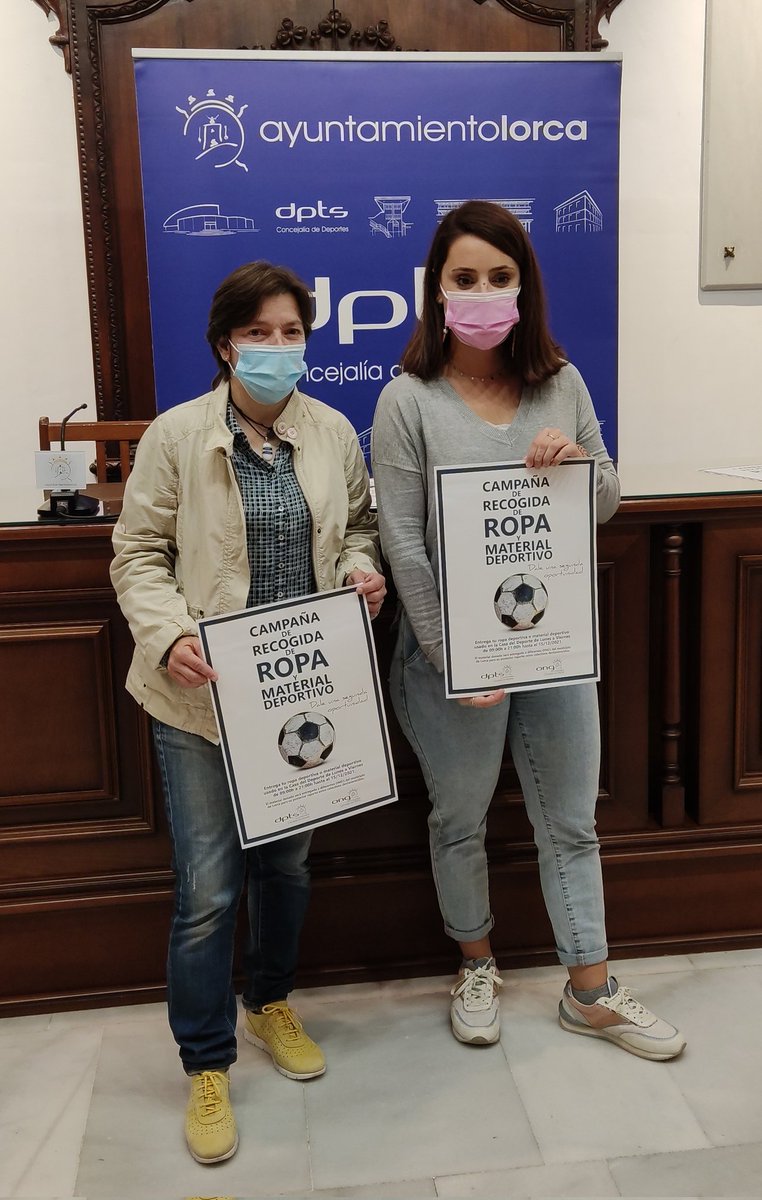 Solidaridad.
<a href="/AytoLorca/">Ayuntamiento Lorca</a> pone en marcha campaña "Recogida Ropa y material Deportivo"
Se pide colaboración a ciudadanos, clubes , asociaciones o empresas que dispongan de material deportivo en buen estado para darle " Una segunda oportunidad".
Entrega en Casa Deporte hasta 15/12/21