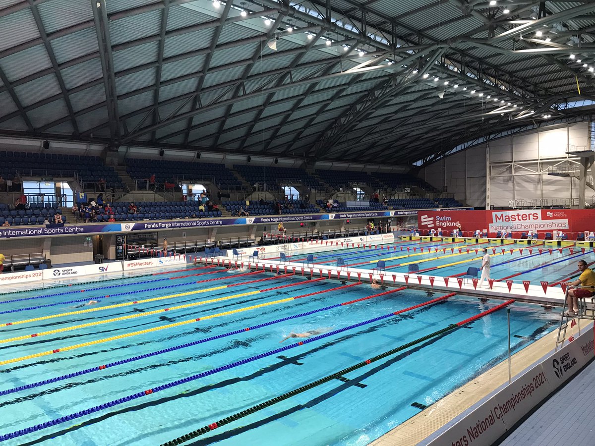 Swim_England's tweet photo. It’s almost time…

We’re back at @PondsForge for the Swim England Masters National Championships 2021! 🎉

The first event of the competition will begin at 9am 🕘

#SEswimming #SEmasters https://t.co/jMJLjkQGCN