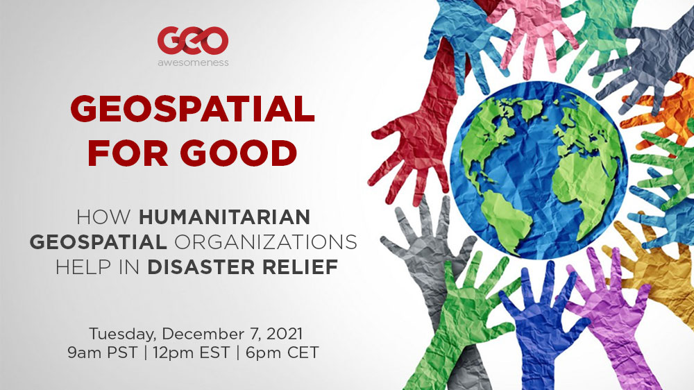 CARTO's tweet photo. Don't miss the #Geospatial4Good Digital Meetup to bring awareness about the amazing work undertaken by @mapaction & @hotosm
Plus @geoawesomeness will donate $1 to these organizations for each newsletter subscription over the next 2 months!
Discover more: https://t.co/h9sxx1U0X7 https://t.co/JviMJlMXHb