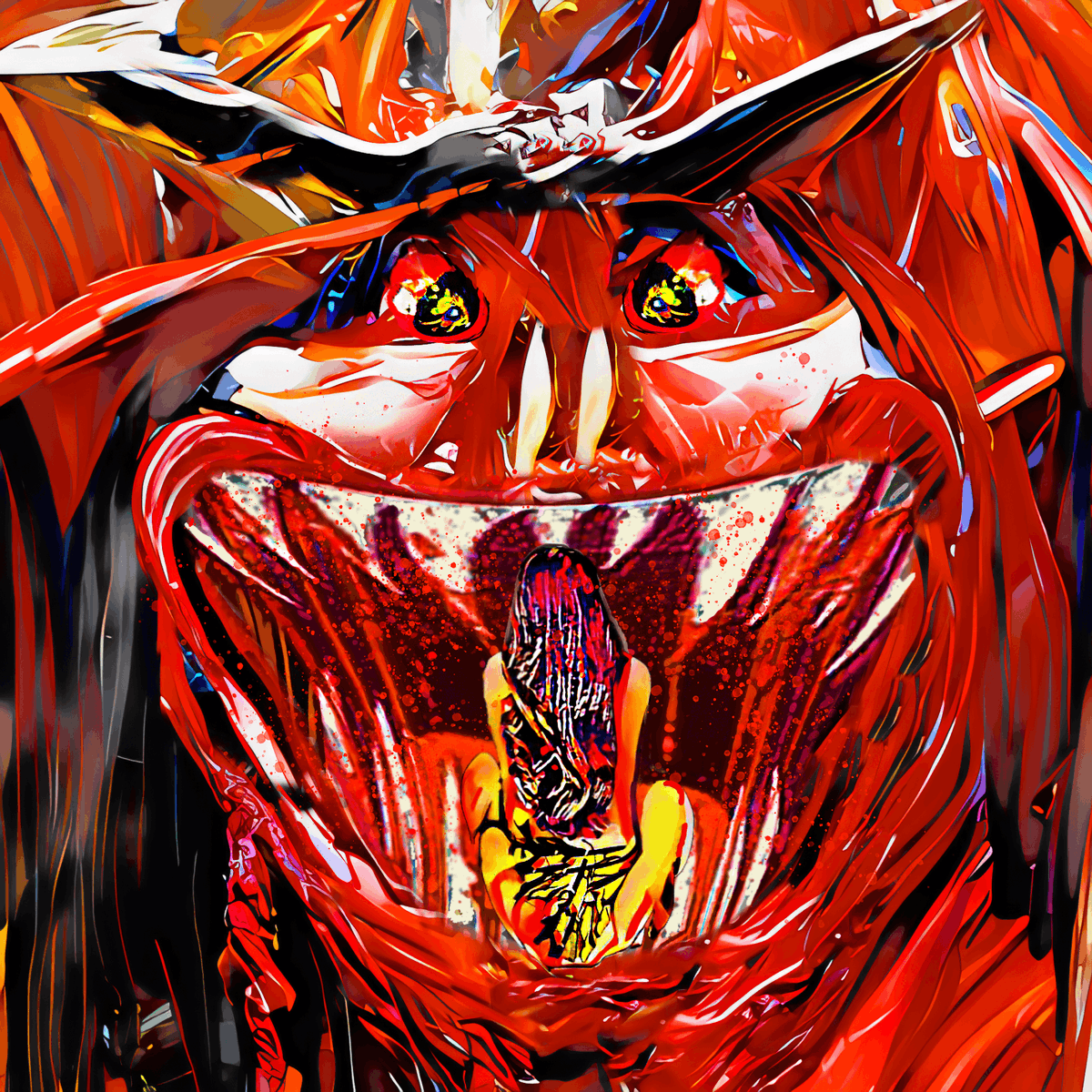 SpiderMonkeyXYZ's tweet photo. Day 26 - The Feeding
Spidermonkey's Image of the day - 1 of 1 for 1 Tez
https://t.co/2NWe5zE2Kj
#ImageOfTheDay #tezos #31daysofdarkness #Halloweenart @kalamint_io #tezosnft #NFTcollectibles #NFTs #31DayHorrorChallenge https://t.co/byJQYH0C8h