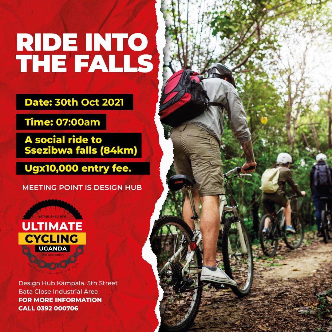 UCUganda's tweet photo. Less than 24 hours to go; make sure you don’t miss out on the ride to the falls. 

#UltimateCycling https://t.co/yzyk6bNKS5