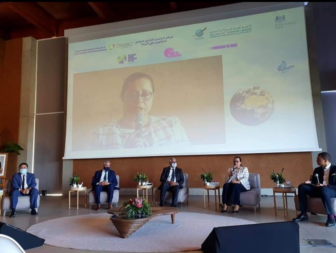 AMEEOFFICIEL's tweet photo. En préparation de la #cop26 #SaïdMouline a pris part à la rencontre "Engagement des acteurs #économiques marocains dans la #transition #bas_carbone" organisée le 26 octobre par la #FM6E,la @CGEM_MA en collaboration avec @UKinMorocco https://t.co/mOXaT7fIkv