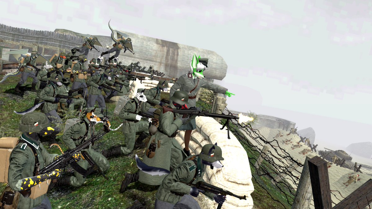 LoveDog43421822's tweet photo. D-DAY The Germans made a defense of a land attack.
#world_war_2 #WW2 #furry https://t.co/o0vEQ2vNG5