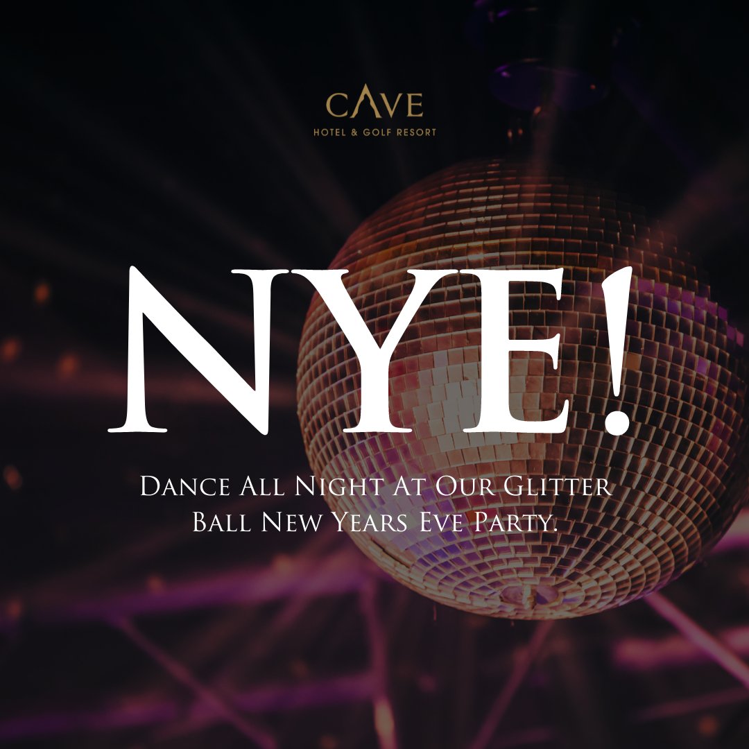 Get dressed up in sparkles for our special New Year’s Glitter Ball! 

You will be welcomed with a champagne drinks reception in our exclusive events marquee at 7pm before indulging in a mouth-watering, slow-smoked 3 course banquet. 

cavehotels.com