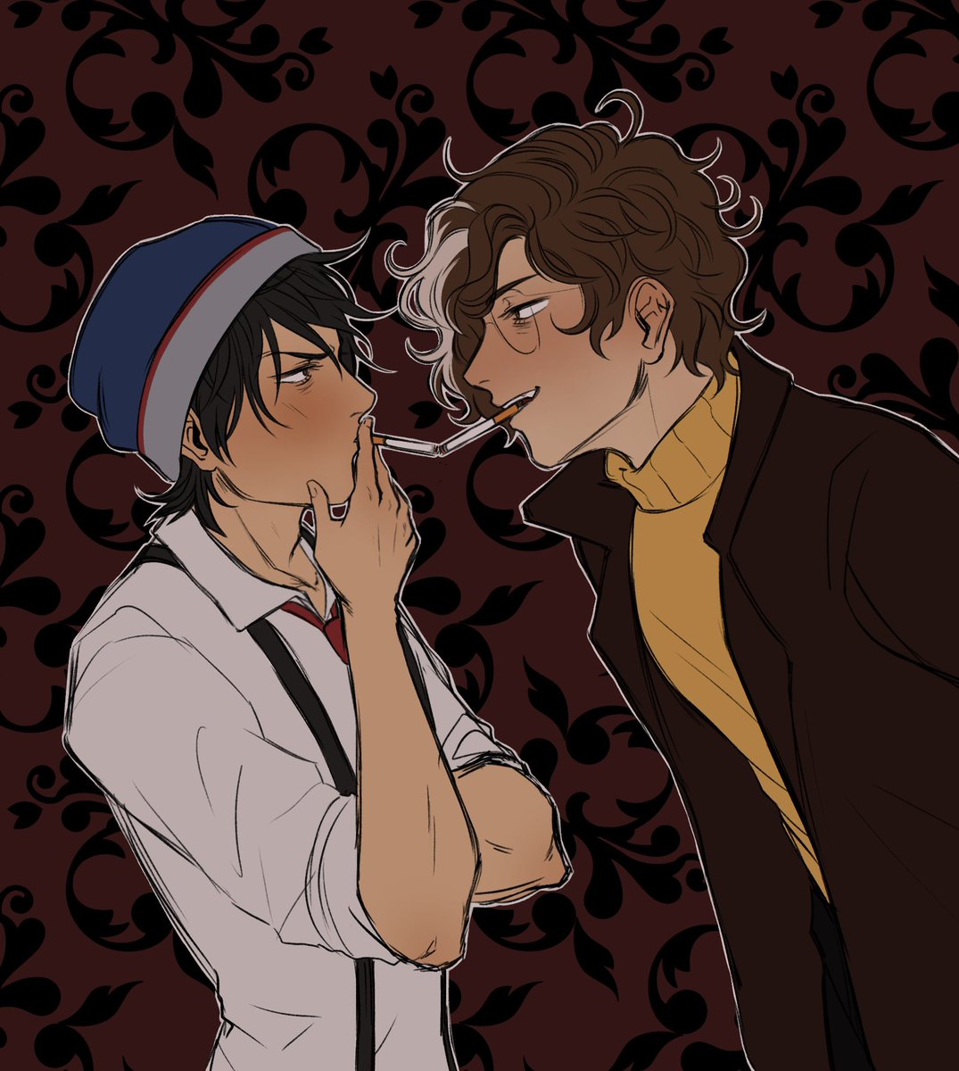 pastelmoonrise's tweet photo. drew this before i was even invested in the dsmp lore lmao i just think these two are neat https://t.co/3GF00ojVGX