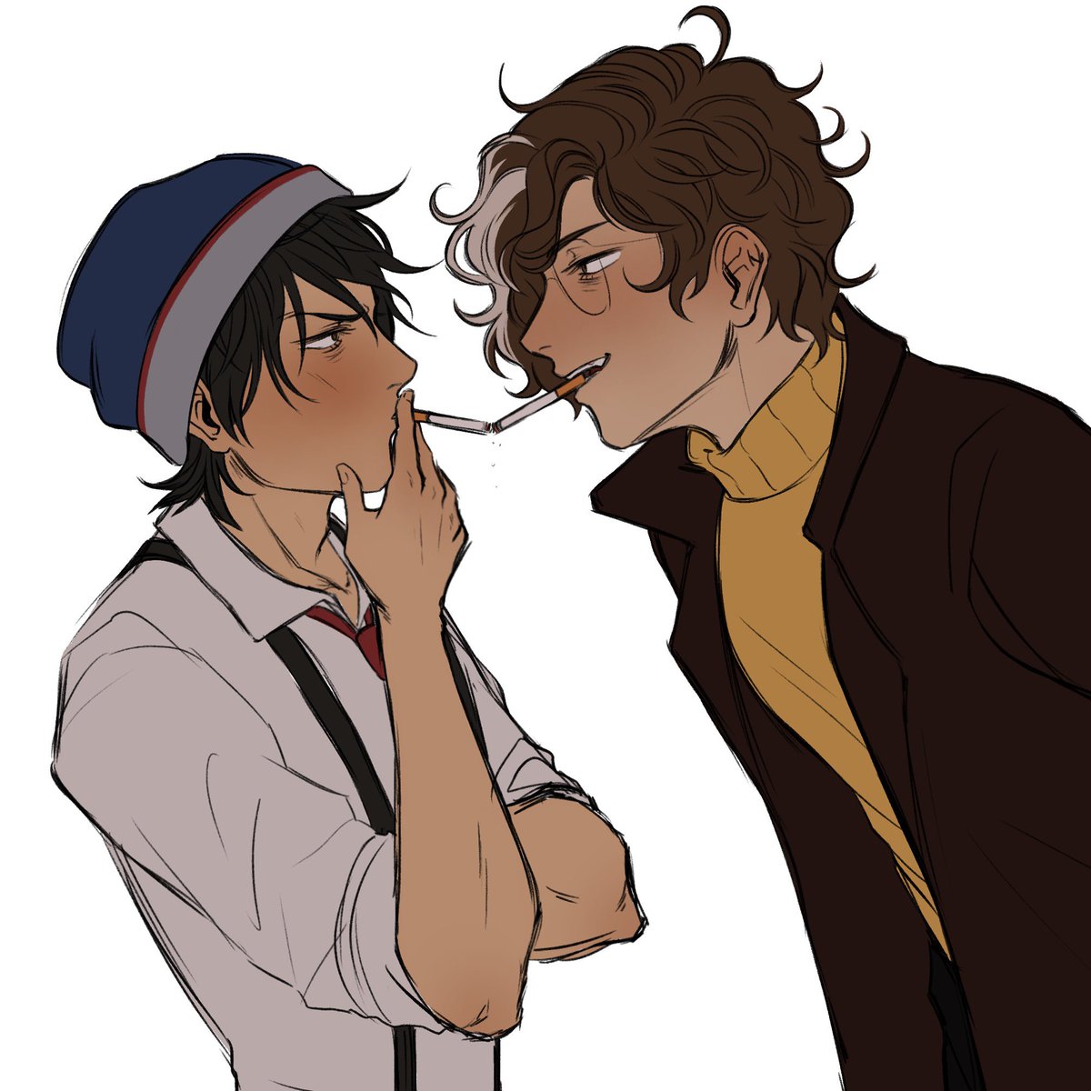 pastelmoonrise's tweet photo. drew this before i was even invested in the dsmp lore lmao i just think these two are neat https://t.co/3GF00ojVGX