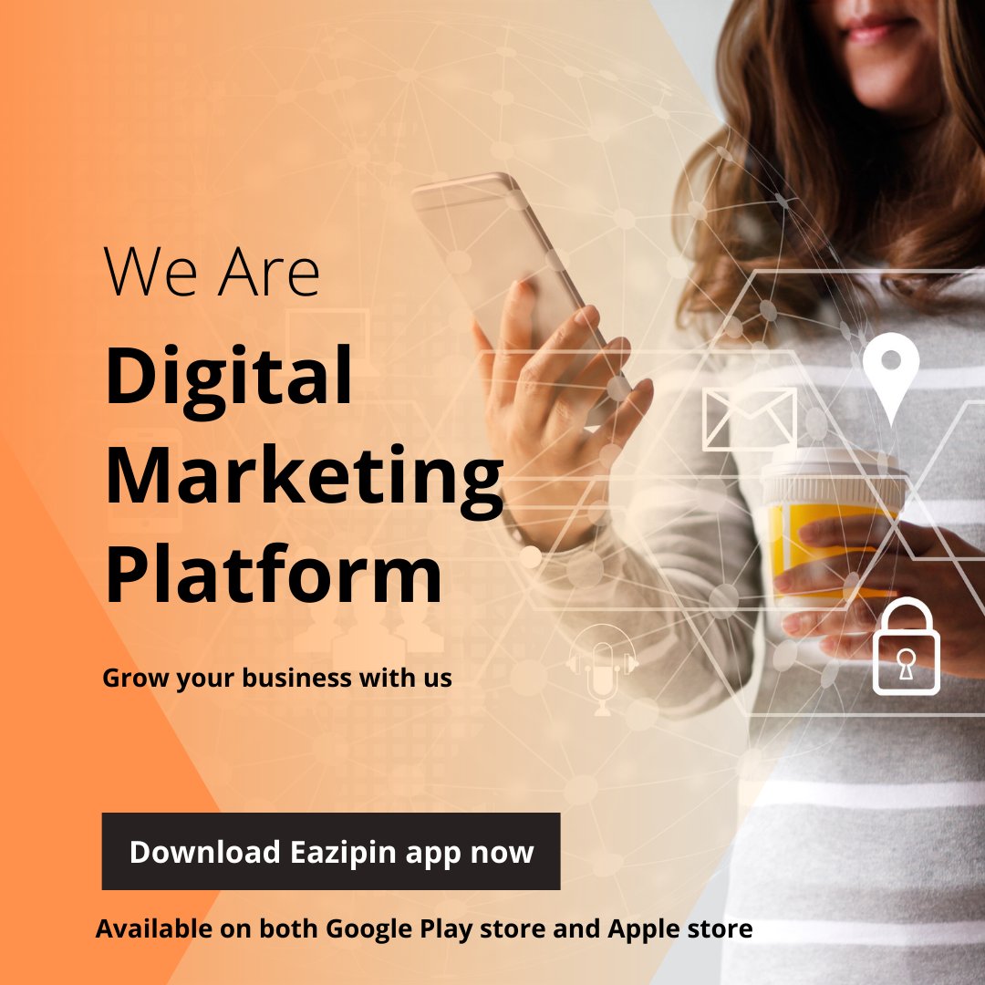 eazipin's tweet photo. Have you downloaded the Eazipin app for your business yet. Don’t miss out on the opportunity to grow your business.
Here’s link to download the app https://t.co/KFwCorNus8 https://t.co/3ONaxB7IT0