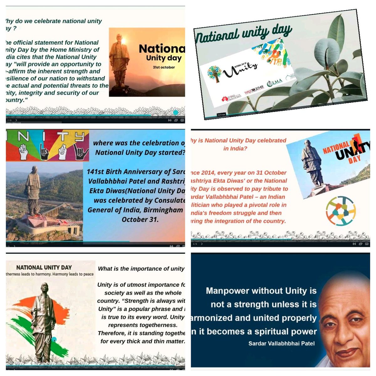 JyotsanaPuri1's tweet photo. Our unity is our identity,
That is why our country is great. My friends have presented a ppt on the Topic-National unity day @y_sanjay @ashokkp
@sunita_rajiv
@TarannumBhasin
@sunandask21 @LoveyGupta15
@TarannumBhasin
@soniaranand @Akshara16678206
@YogitaA86165728
@DiwakerKanishka https://t.co/Qlvi6KKk2V