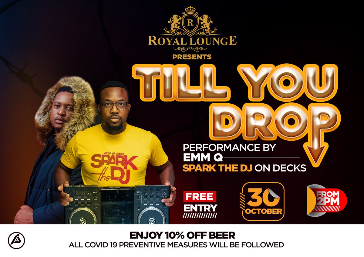 Spark_The_Dj's tweet photo. Catch me @ #ROYALLOUNGE @sydneyngwazi @synik_freshe @ChrisKaunde @ https://t.co/C5SEu3wOOB