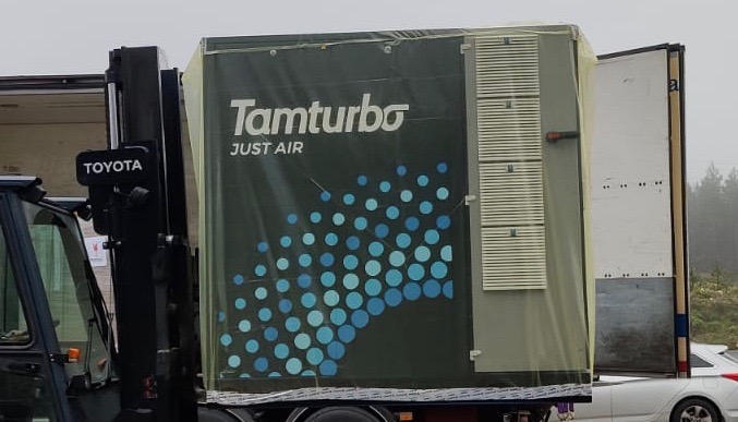 TT325 on its way to our customer, a leading North European #pulp and #paper producer. Bon voyage! 
#sustainability #touchfree #oilfreeair