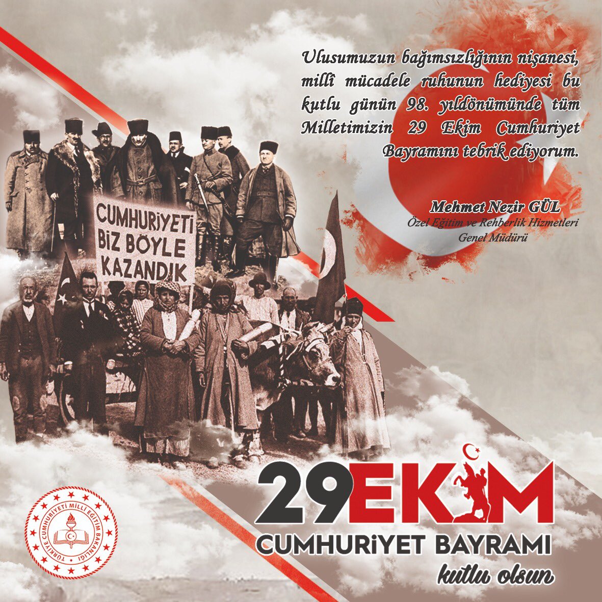 Devletimiz ve milletimiz; izzet, kuvvet, hikmet, şevket, adalet, marifet, hizmet ve azametiyle ilelebed payidar olsun.