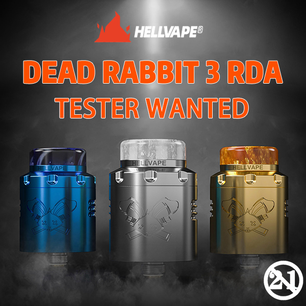 Sourcemore_Ecig's tweet image. 🥰Hellvape Dead Rabbit 3 RDA 🥰

1 TESTER 💝💝💝
Ends on November 11th

Product details:
sourcemore.com/hellvape-dead-…
Participate in it on our website!
Good luck to you all! 🍀🍀🍀

#sourcemore #hellvape #deadrabbit3 #tank #rda #vaping #vape #vapeon #vapelife #vapecomunity #vapelove