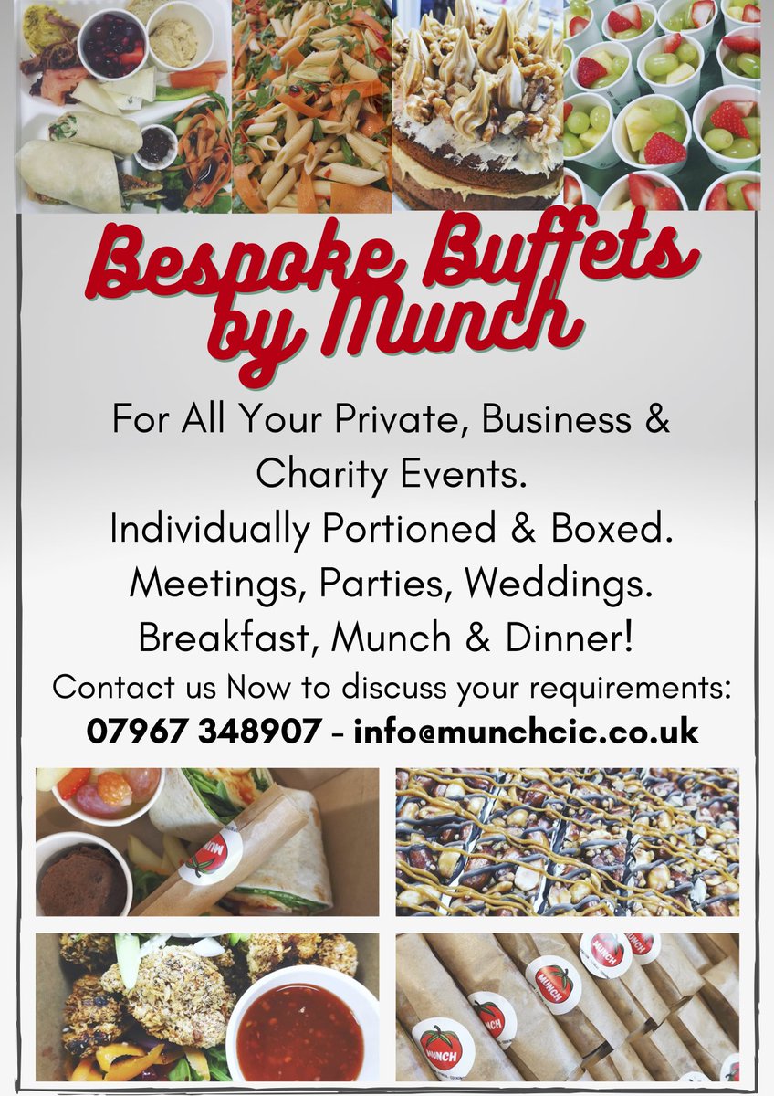 MunchCIC (@munchcic) on Twitter photo Have you got a meeting, party or event coming up? Why not experience one of our bespoke buffets? All our profits go towards our #communitycooking workshops, helping people build a healthier relationship with food 🎃 <a href="/Unit12cic/">Unit 12</a> <a href="/FareShareUK/">FareShare</a> <a href="/TippettCooper/">John Tippett-Cooper</a> <a href="/ActionHants/">Action Hampshire</a> <a href="/IncuHiveUK/">IncuHive</a> Have you got a meeting, party or event coming up? Why not experience one of our bespoke buffets? All our profits go towards our #communitycooking workshops, helping people build a healthier relationship with food 🎃 <a href="/Unit12cic/">Unit 12</a> <a href="/FareShareUK/">FareShare</a> <a href="/TippettCooper/">John Tippett-Cooper</a> <a href="/ActionHants/">Action Hampshire</a> <a href="/IncuHiveUK/">IncuHive</a>