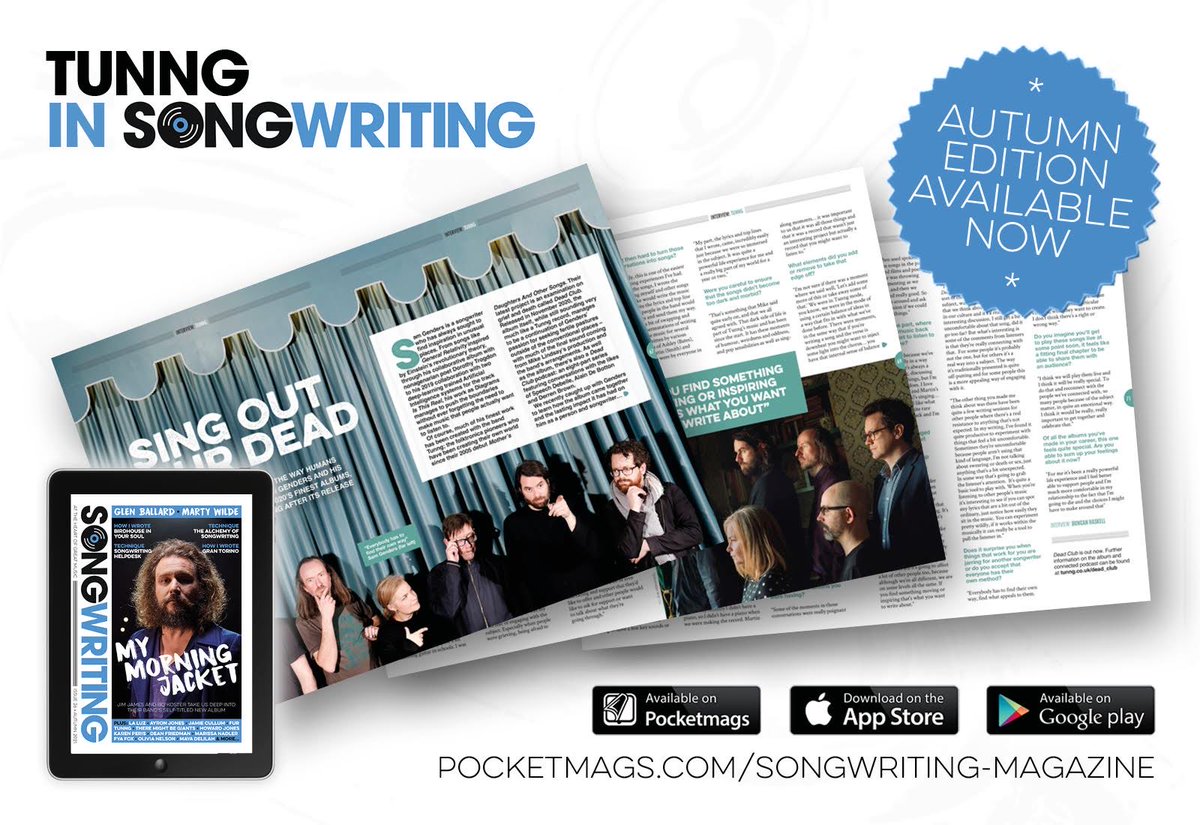 Huge thanks to the brilliant @SongwritingMag for writing about the creation of the songs for our recent Dead Club project. The magazine is available to buy now via this link pocketmags.com/songwriting-ma…