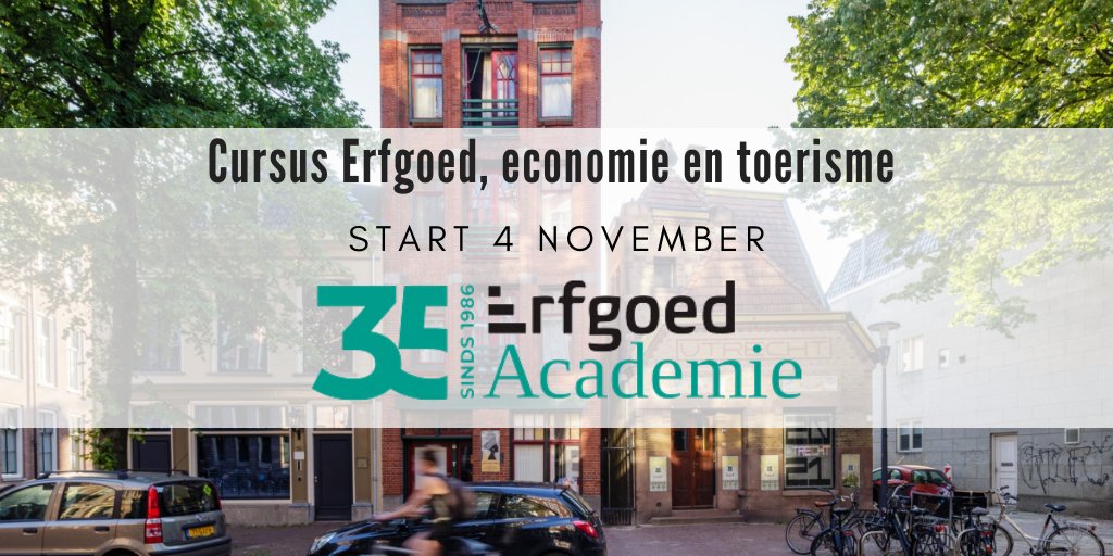 Wat is het economisch en toeristisch belang van erfgoed en hoe zet u uw eigen erfgoed in voor het verhaal en de identiteit van uw stad? 
Meld je vandaag nog aan!  erfgoedacademie.nl/opleidingsaanb… #toerisme #erfgoed #erfgoedopleiding