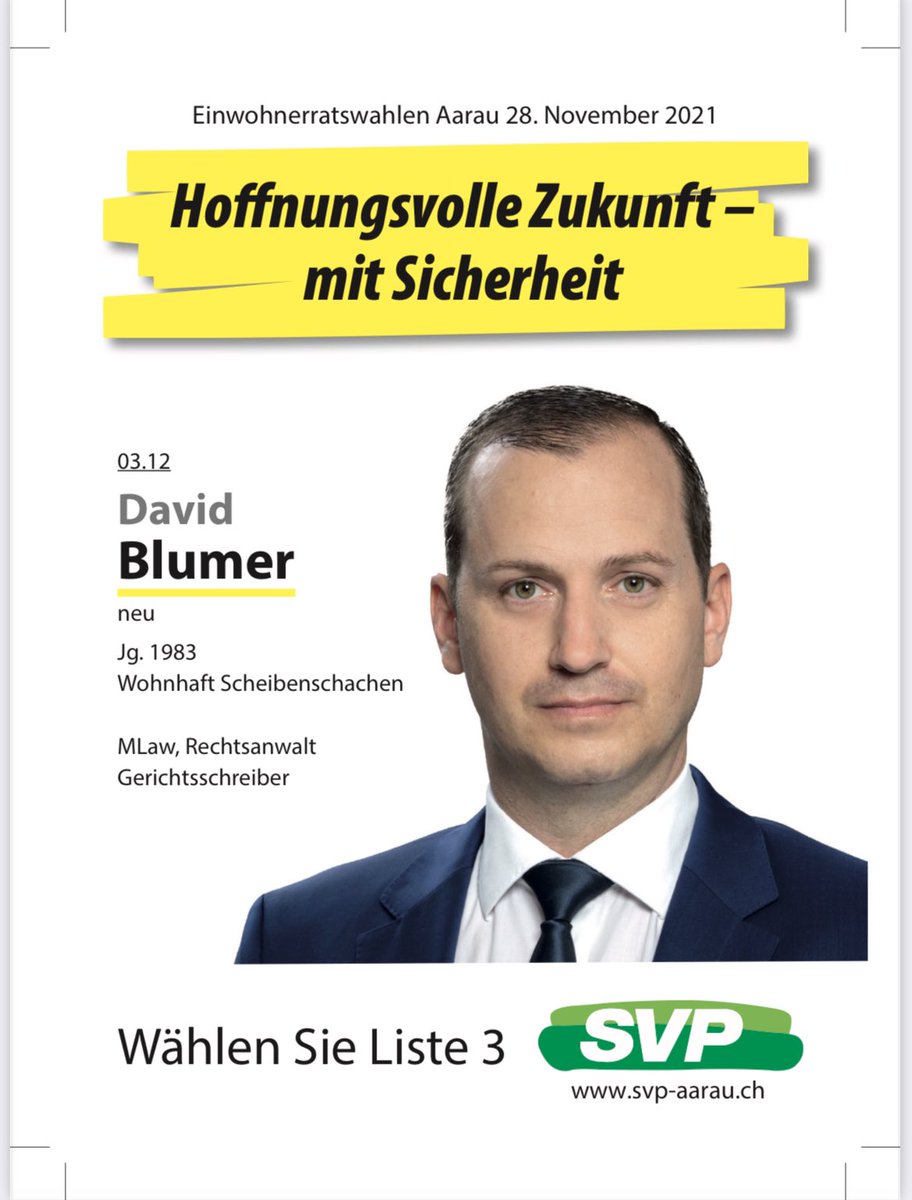 SVPAarau's tweet photo. Liste 3 ! https://t.co/iAgWngWetE
