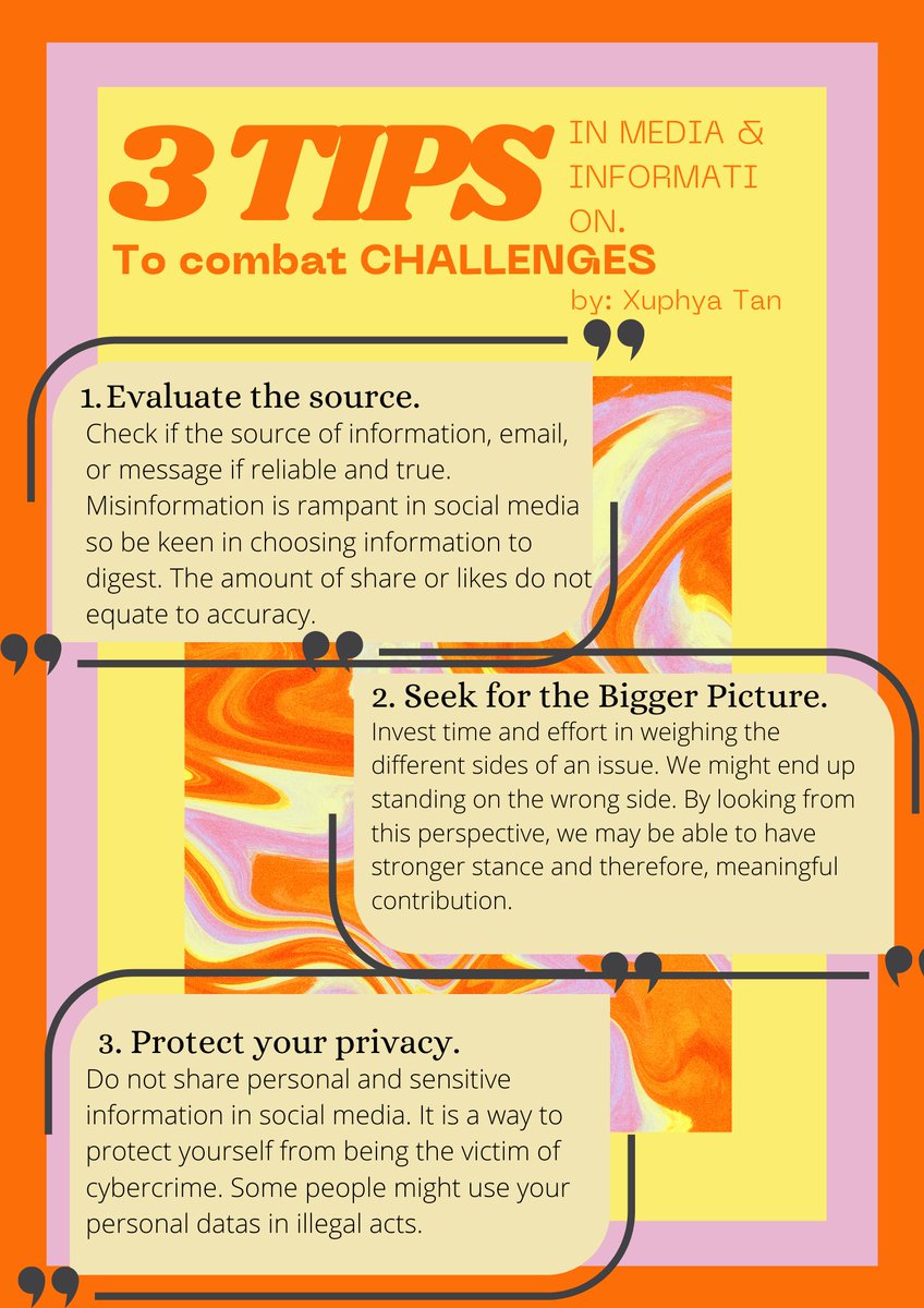 XU_phya's tweet photo. Three tips on how to combat challenges in media and information.
#MILOppChaPow #KircherA #XUMIL2021 https://t.co/AjNJdJZkqE