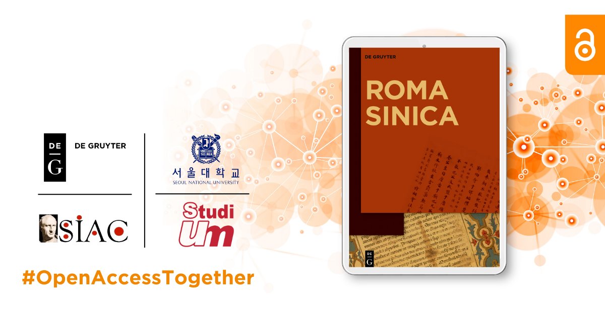 dg_classics's tweet photo. The volumes of our #RomaSinica series are published in #OpenAccess – what makes this possible?

We teamed up with @unito, @SNUnow, and the Société Internationale des Amis de Cicéron!
https://t.co/jxBU2p8ZLl

#OpenAccessTogether
#OAWeek https://t.co/RnRFhQmWOb