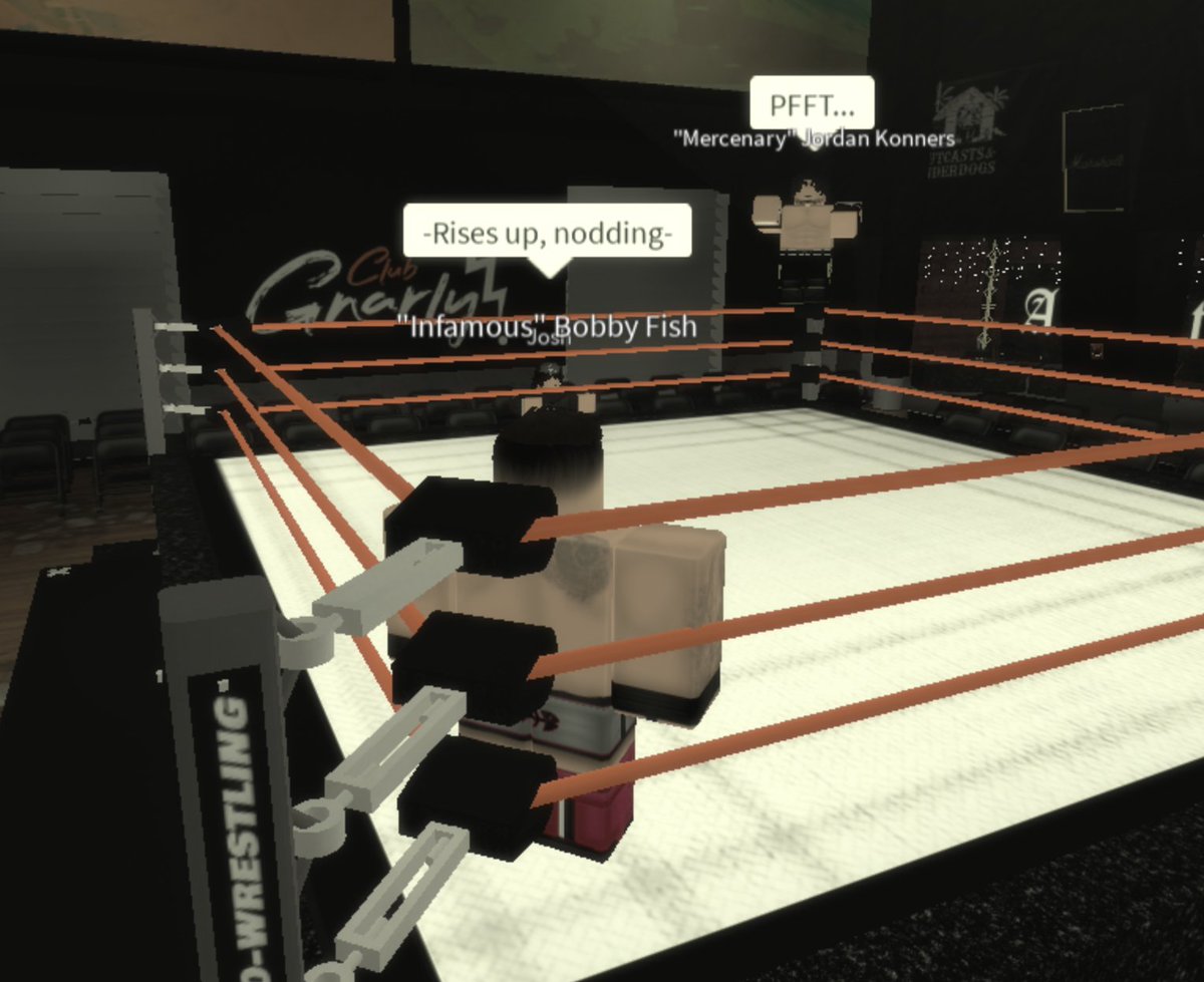 Assault_Ro's tweet photo. And we're back! Here's a few screenshots from tonights Main Event. Bobby Fish managed to secure the final spot in the Retribution Championship Triple Threat next week. Great night! 🧡 https://t.co/gcgyWF45ZD