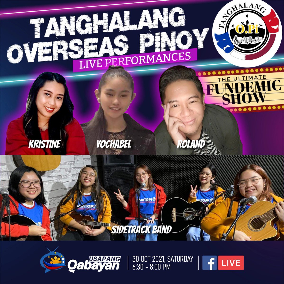#ABANGAN: Kamustahin natin ang grupo ng Filipino expats theater enthusiasts dito sa Qatar - ang TO.Pi - Tanghalang Overseas Pinoy. Check out their latest activities &amp; upcoming projects in an interview with RJ Kenzo.

Bukas na Oct. 30 dito lamang sa Qabayan Radio 94.3!

Kita kits!