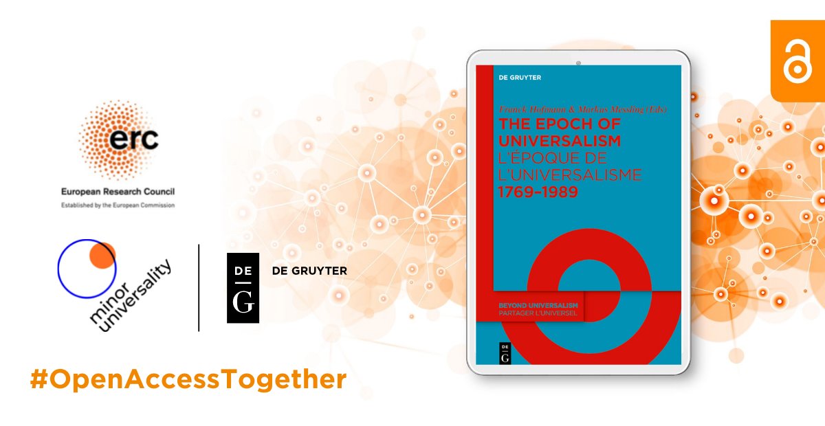degruyter_cult's tweet photo. The #OpenAccess publication of our "Beyond Universalism / Partager l’universel" series? Made possible by @ERC_Research and the "Minor Universality" project @Saar_Uni!

🔗https://t.co/zxFOA7VBzR

#OpenAccessTogether
#OAWeek 
@jonastinius https://t.co/SsBw4cLJFq