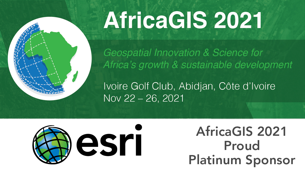 AfricaGIS 2021 is once again honoured to work together with platinum sponsor <a href="/Esri/">Esri</a>, the leading location intelligence and spatial analytics software for mapping, 3D GIS, imagery, and geospatial app development.
Join us for AfricaGIS 2021: eis.africa/africagis-2021/